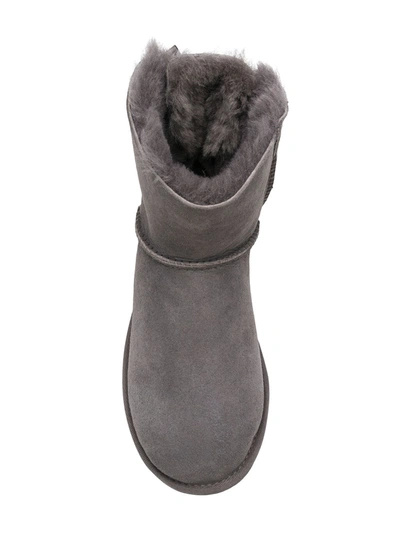 Shop Ugg Mini Bailey Bow Boots In Grey
