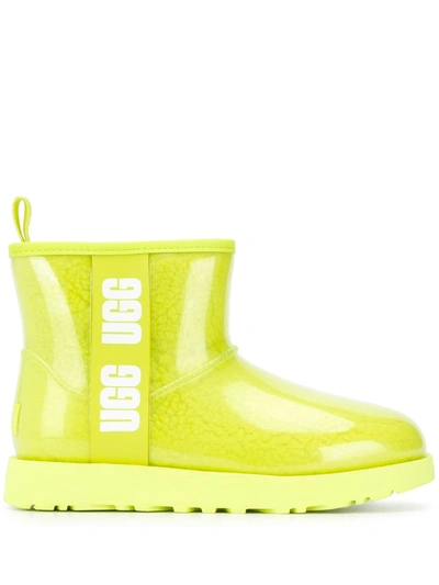 Shop Ugg Mini Classic Clear Boots In Yellow