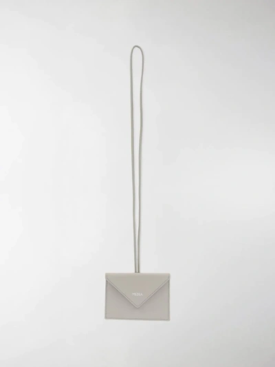 Shop Medea Mini Envelope Necklace Bag In Grey