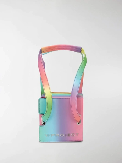Shop Y/project Mini Accordion Rainbow Shoulder Bag In Blue