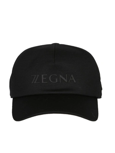 Shop Z Zegna Black Wool Hat