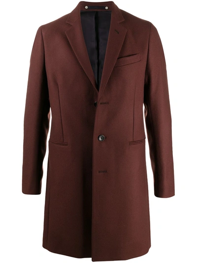 Shop Ps By Paul Smith Single-breasted Coat In Red
