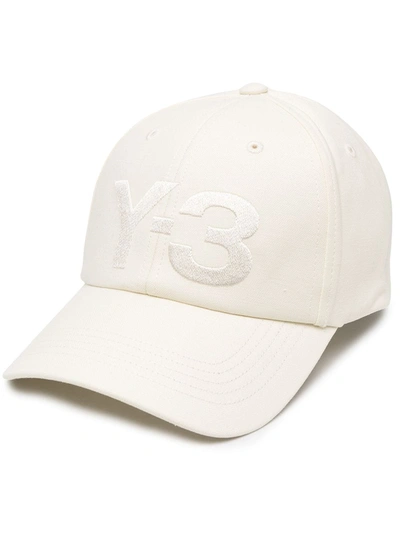 Shop Y-3 Cotton Logo Cap In White