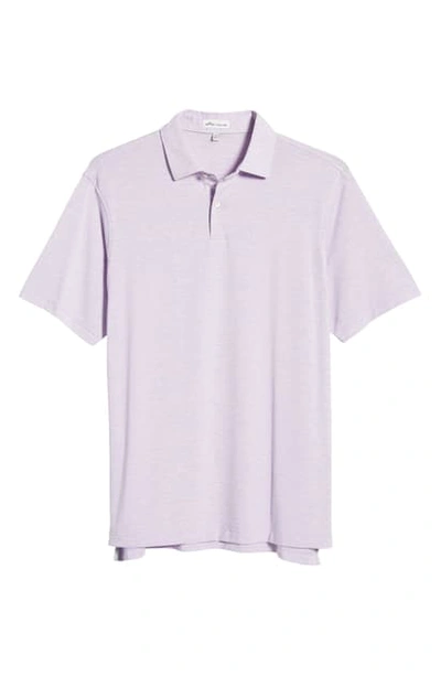 Shop Peter Millar Dri-release Natural Touch Stripe Polo In Wild Lilac