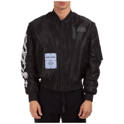Shop Mcq By Alexander Mcqueen Men's Nylon Outerwear Jacket Blouson 3 In 1 Arcade In Black
