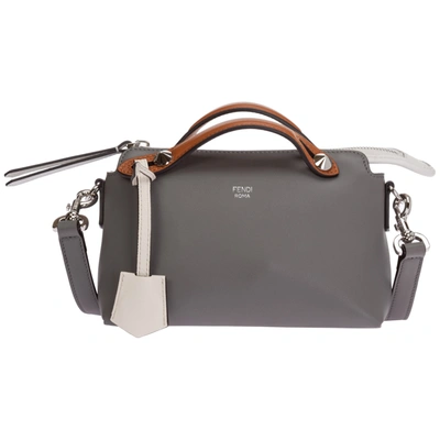 Shop Fendi Women's Handbag Cross-body Messenger Bag Purse  By The Way Mini In Grey
