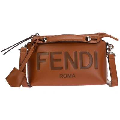 Shop Fendi Women's Handbag Cross-body Messenger Bag Purse  By The Way Mini In Brown