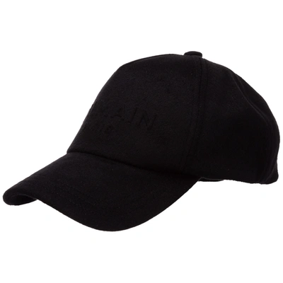 Shop Balmain Adjustable Men's Hat Baseball Cap In Black