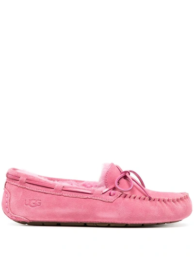 Shop Ugg Dakota Slipper Loafers In Pink