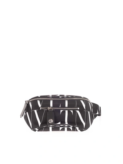 Shop Valentino Vltn Times Belt Bag In Black