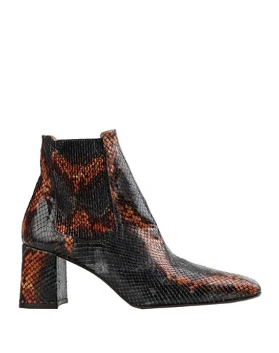 Shop Miista Ankle Boots In Brown