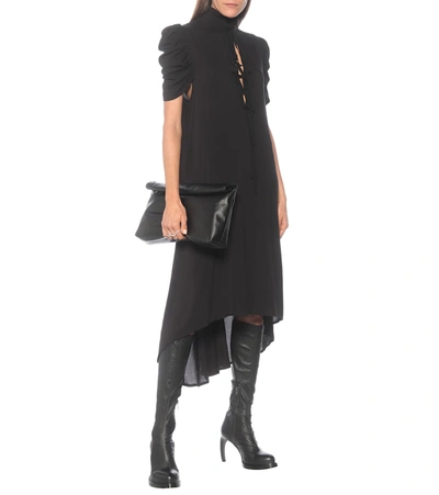 Shop Ann Demeulemeester Leather Knee-high Boots In Black