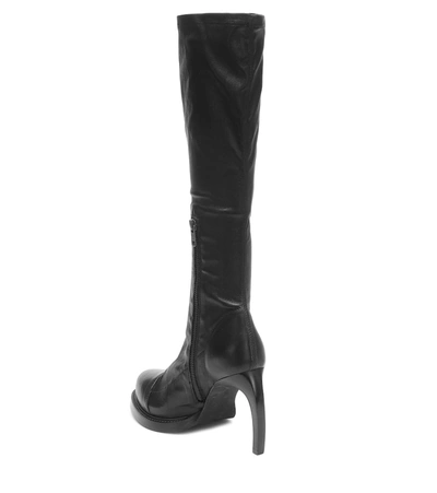 Shop Ann Demeulemeester Leather Knee-high Boots In Black