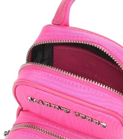 Shop Marine Serre Moiré Crossbody Bag In Pink