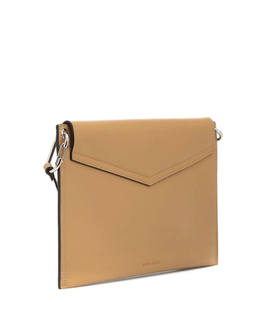 Shop Isabel Marant Tryne Leather Clutch In Brown