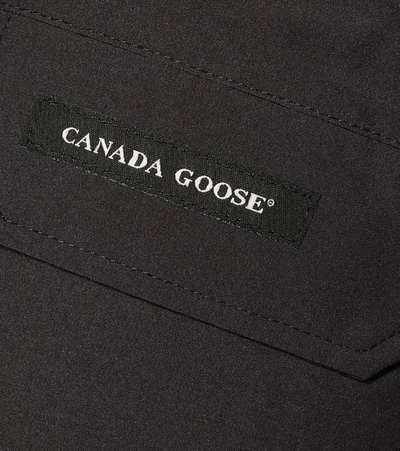 Shop Canada Goose Chilliwack Fur-trimmed Down Jacket In Blue