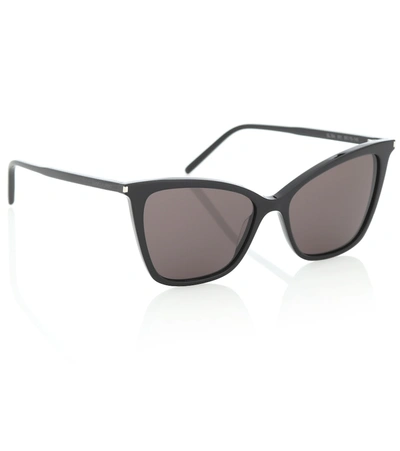 Shop Saint Laurent Sl 384 Cat-eye Sunglasses In Black