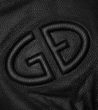 Shop Goldbergh Freeze Leather Gloves In Black