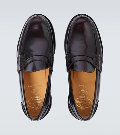 Shop Church's Pembrey Leather Loafers In Red