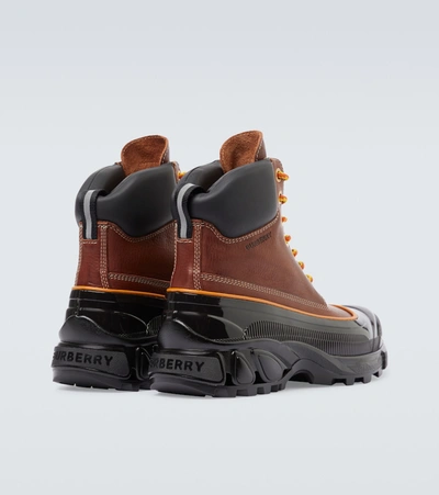 Shop Burberry Arthur Hiking Boots In Brown