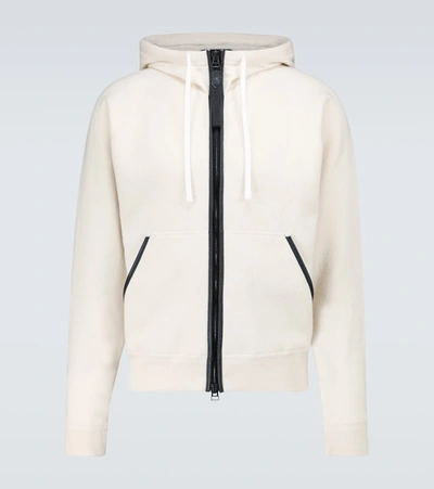 Shop Tom Ford Zipped Cashmere Sweatshirt In White