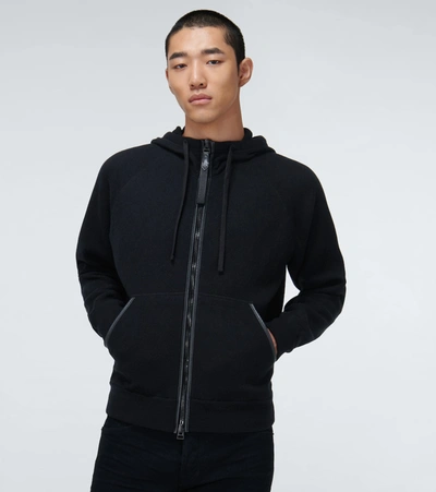 Shop Tom Ford Zipped Cashmere Sweatshirt In Black