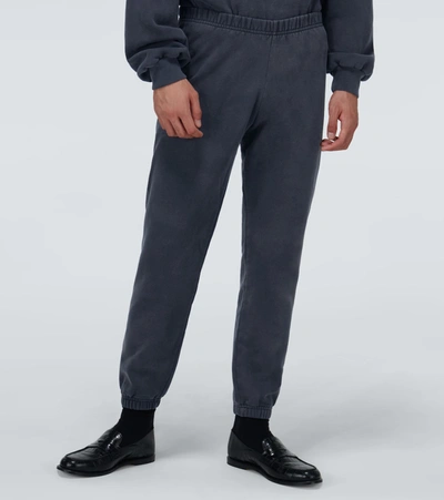 Shop Erl Cotton-blend Trackpants In Black