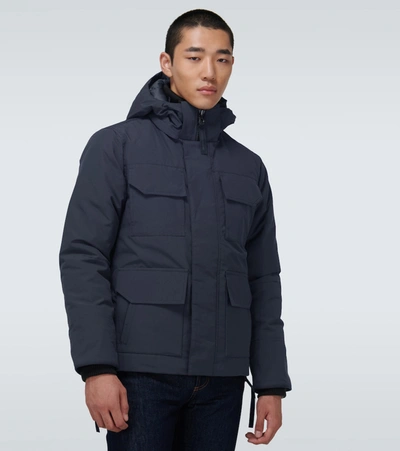 Shop Canada Goose Black Label Maitland Parka In Blue