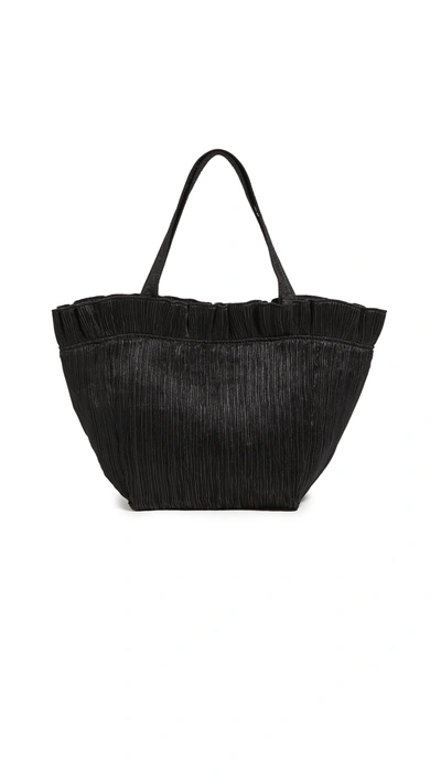 Shop Loeffler Randall Claire Ruffle Tote Bag In Black
