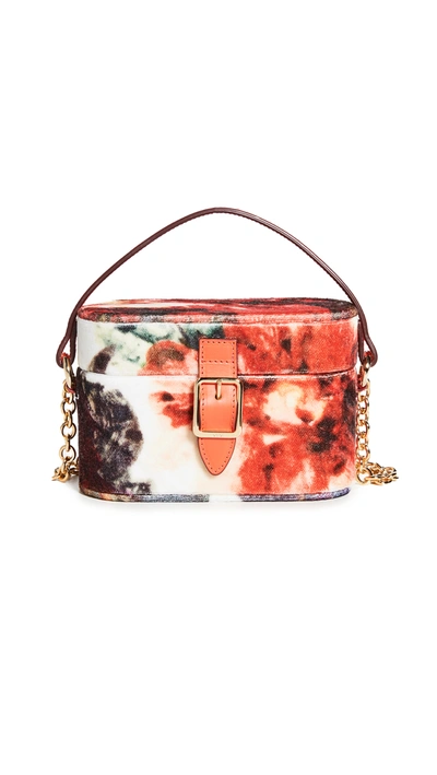 Shop Officina Del Poggio Micro Safari Bag In Fall Floral Velvet