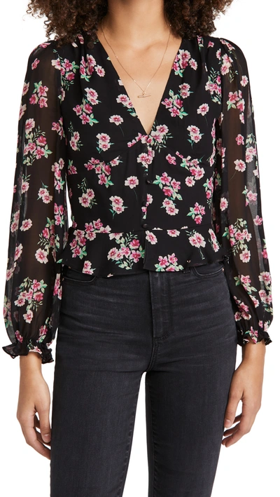 Shop Yumi Kim Coco Top In Camden Floral Black