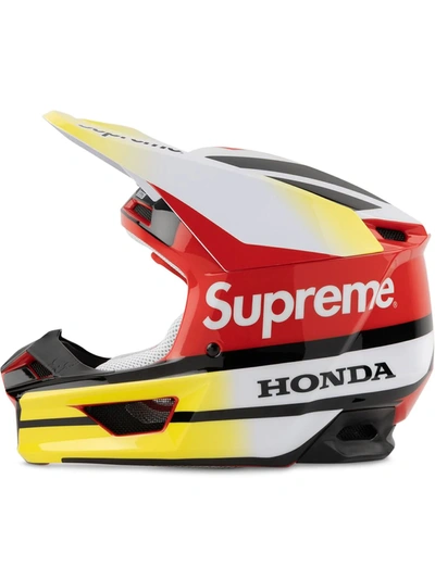 Shop Supreme X Honda Fox Racing V1 Helmet In Multicolour