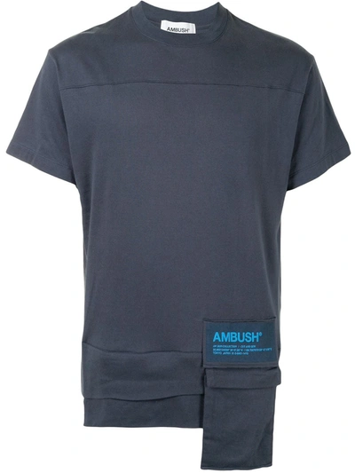 Shop Ambush Patch Pocket T-shirt In Blue