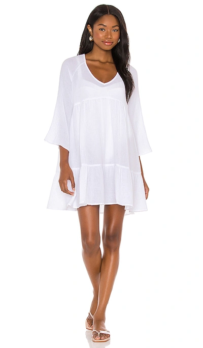 Shop Seafolly Double Cloth Cover Up Dress In White