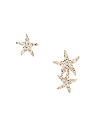 Shop Apm Monaco Ete Starfish Earrings In Gold