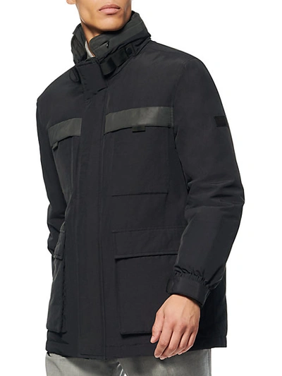 Shop Andrew Marc Granard 4-pocket Ultility Jacket In Ink