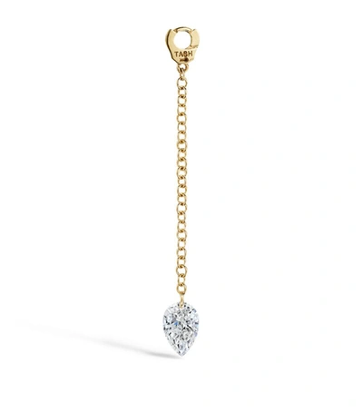 Shop Maria Tash Short Pendulum Charm With Pear In Gold