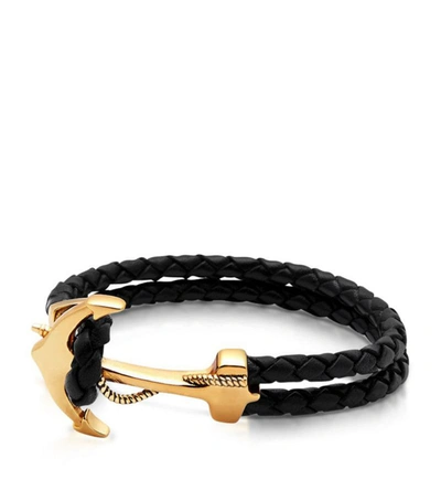 Shop Nialaya Jewelry Leather Anchor Bracelet