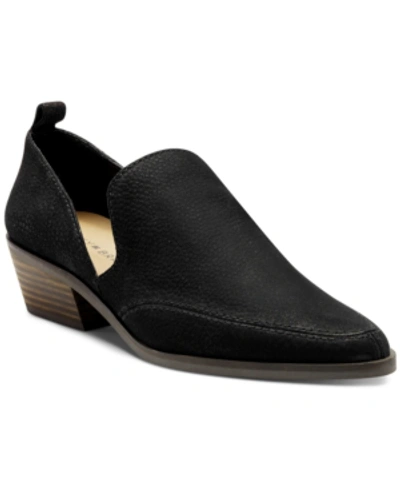 Shop Lucky Brand Women's Mahzan Chop-out Pointed Toe Loafers In Black