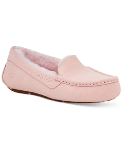 Shop Ugg Women's Ansley Moccasin Slippers In Pink Cloud