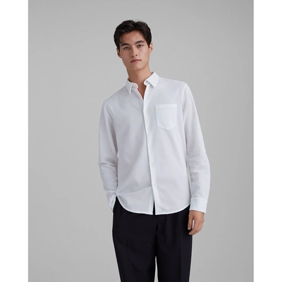 Shop Club Monaco Pique Knit Shirt In White