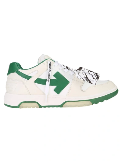Shop Off-white Off White Out Of Office Sneakers In White Green
