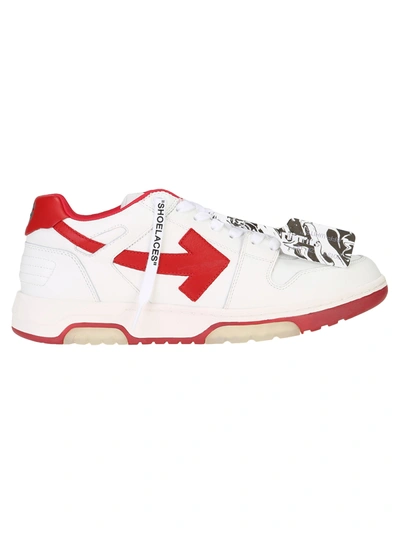 Shop Off-white Off White Out Of Office Sneakers In White Red