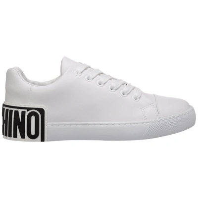 Shop Moschino Ego Sneakers In Bianco