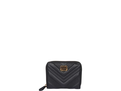 Shop Pinko Logo Wallet In Black