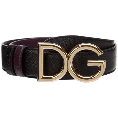 Shop Dolce & Gabbana Antares Belt In Viola