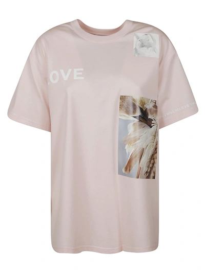 Shop Burberry Love T-shirt In Pink