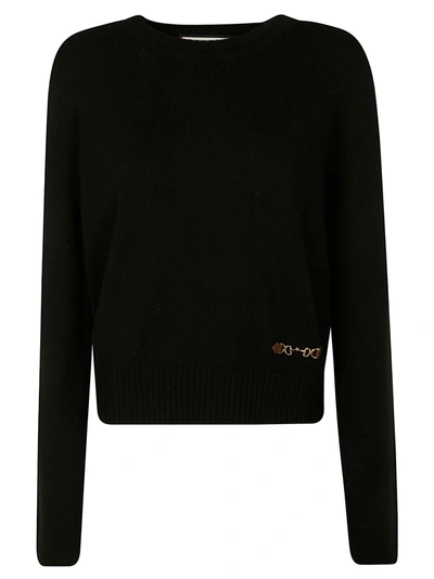 Shop Gucci Long-sleeve Jumper In Black