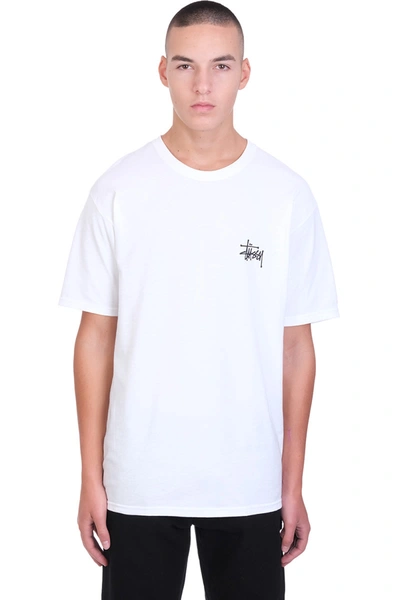 Shop Stussy T-shirt In White Cotton