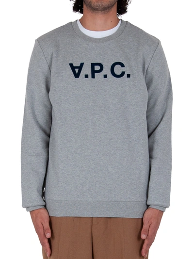 Shop Apc Vpc Sweatshirt - Grey In Grigio Medio